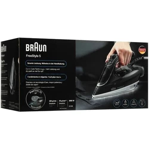 Braun Утюг Braun SI5188BK черный/серый, 2800 Вт, 50 г/мин, 220 г/мин, 330 мл