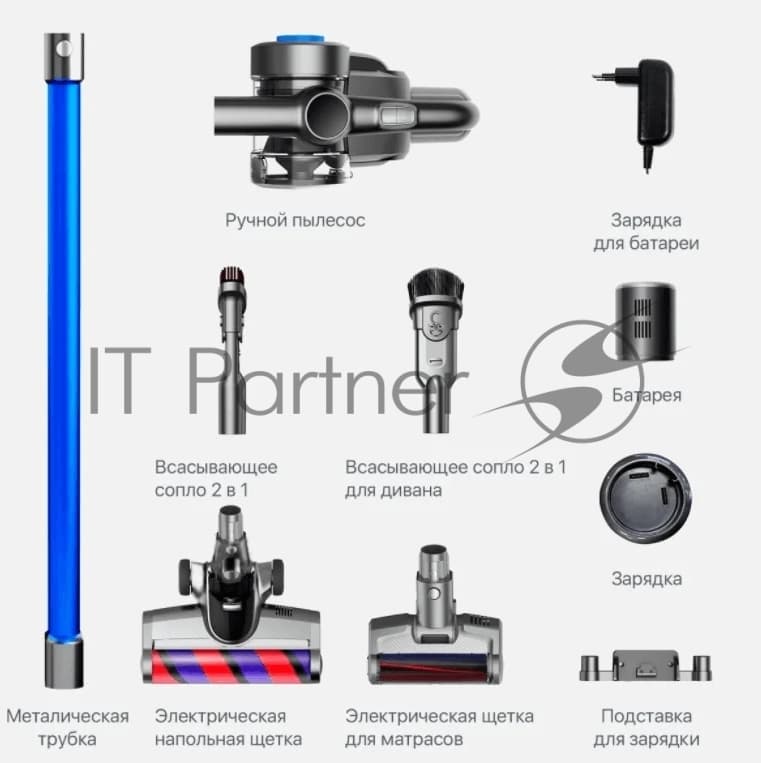 JIMMY Jimmy Пылесос вертикальный Jimmy H8 Graphite+Blue Cordless Vacuum Cleaner синий/серебристый, питание от аккумулятора