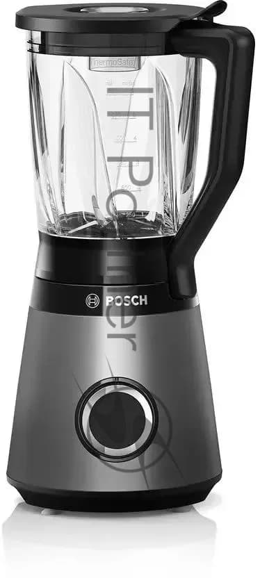 Bosch Блендер стационарный Bosch MMB6172S серебристый, 1200 Вт, плавная регулировка