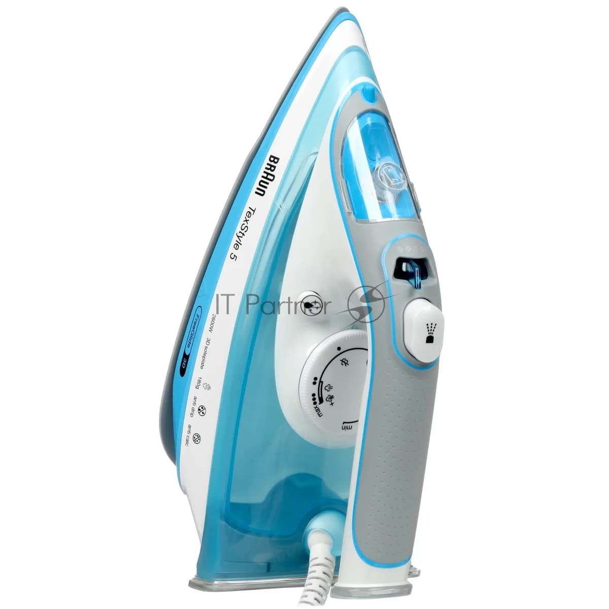 Braun Утюг Braun SI5006BL белый/голубой, 2600 Вт, 50 г/мин, 180 г/мин, 300 мл