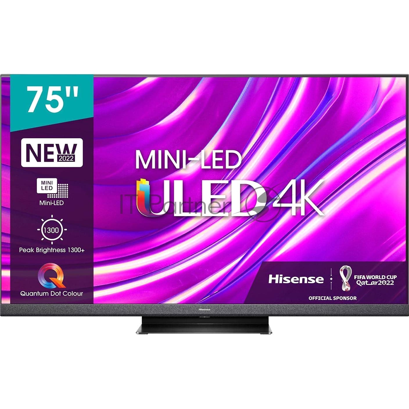 Hisense Телевизор Hisense 75" 75U8HQ черный/темно-серый Mini-Led UHD 120Hz Smart TV