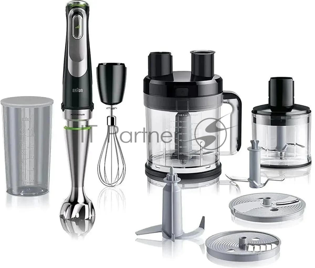 Braun Блендер погружной Braun MQ9185XLI серебристый, 1200 Вт, плавная регулировка