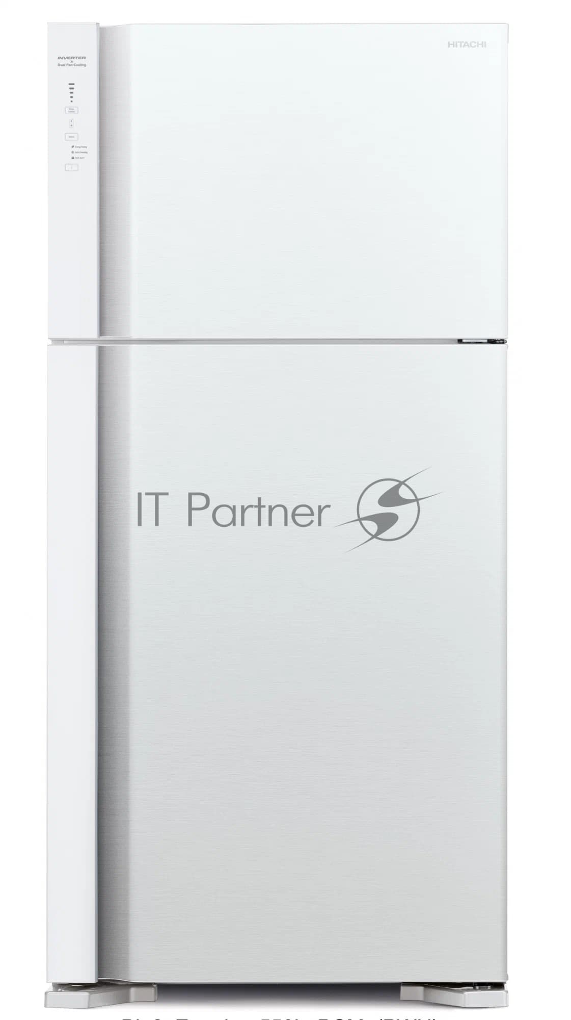 Hitachi Холодильник Hitachi R-V660PUC7-1 PWH белый двухкамерный инвертер 405/145л морозилка сверху