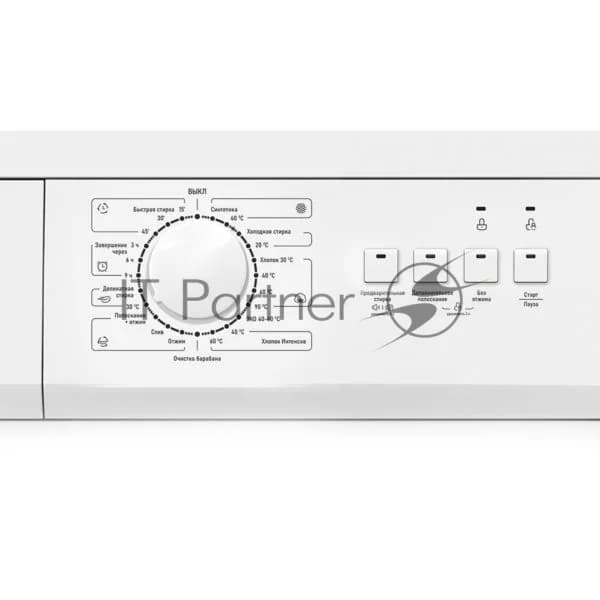 CENTEK Стиральная машина Centek CT-1903 белый, загрузка фронтальная 7 кг, 1000 об/мин, Класс A++