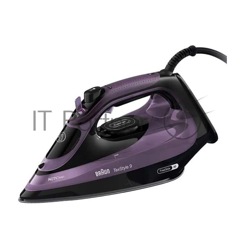Braun Утюг Braun TexStyle 9 SI9661VI фиолетовый/черный, 3100 Вт, 60 г/мин, 250 г/мин, 330 мл