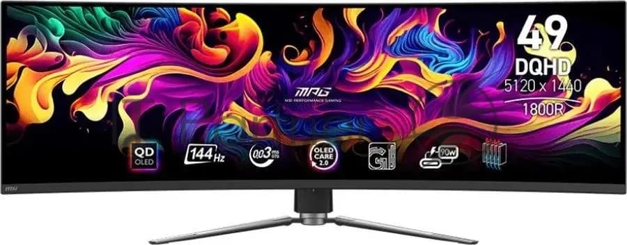 MSI MSI Монитор 49" MSI MPG 491CQP QD OLED 5120x1440, 144 Гц