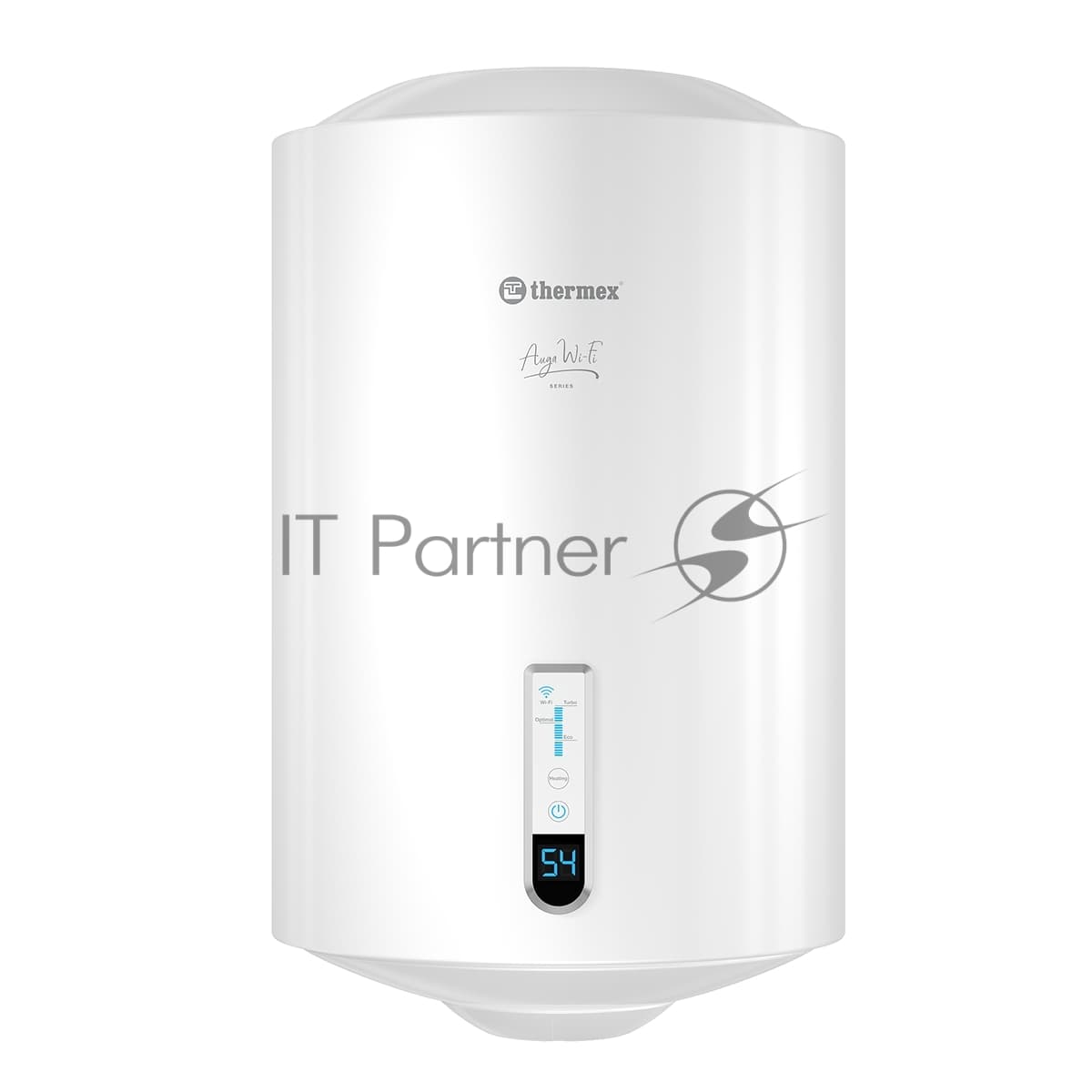 Thermex Водонагреватель электрический Thermex Auga 80 V Wi-Fi белый, накопительный, 80 л, 1,5 кВт, настенный, вертикальный, с управлением по Wi-Fi