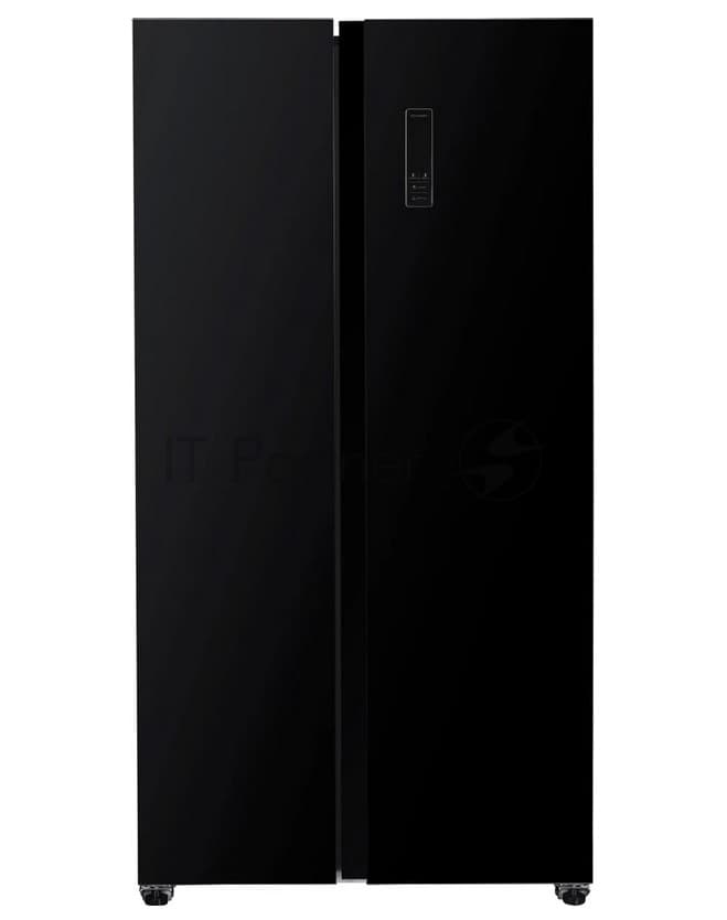 Kraft Холодильник Kraft KF-MS5701BI черный двухкамерный 372/198л морозилка сбоку, Side by Side