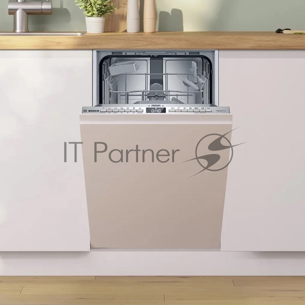 BOSCH Bosch Встраиваемая посудомоечная машина Bosch SPV4HMX10E, серебристый