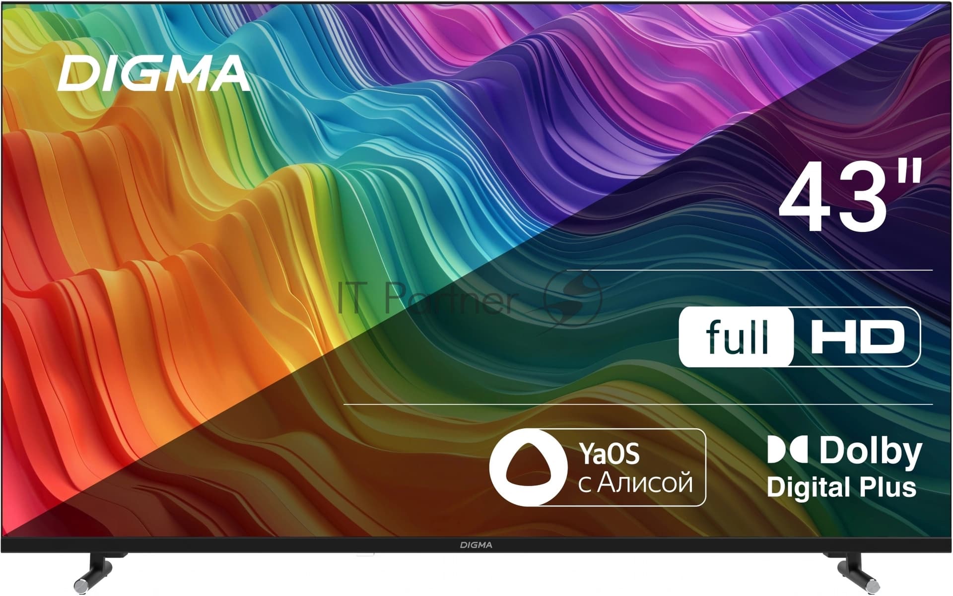 Digma Телевизор Digma 43" DM-LED43SBB33 черный LED FHD 60Hz Яндекс ТВ