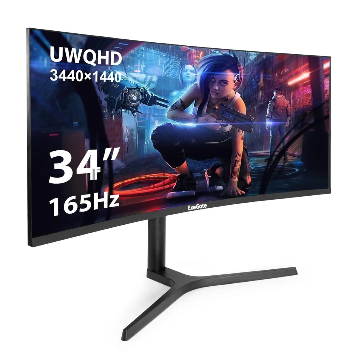 EXEGATE Exegate Монитор 34" ExeGate Combat EC3400TA VA Curved R1800 LED, UltraWide QHD 3440x1440