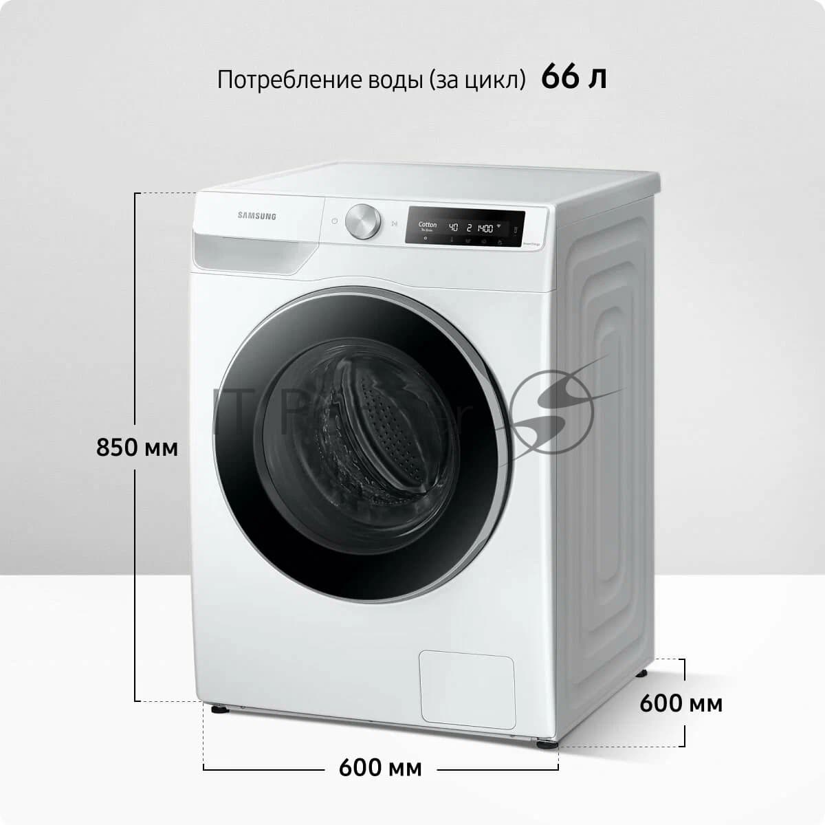 Samsung Стиральная машина Samsung WW11CG604CLELP белый, загрузка фронтальная 11 кг, 1400 об/мин
