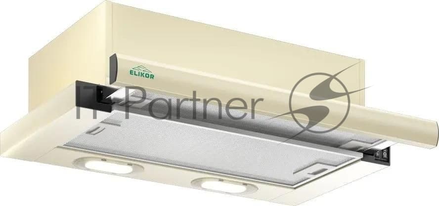 Elikor Встраиваемая вытяжка Elikor Интегра 60П-400-В2Л УХЛ 4.2, управление кулисные переключатели, топленое молоко