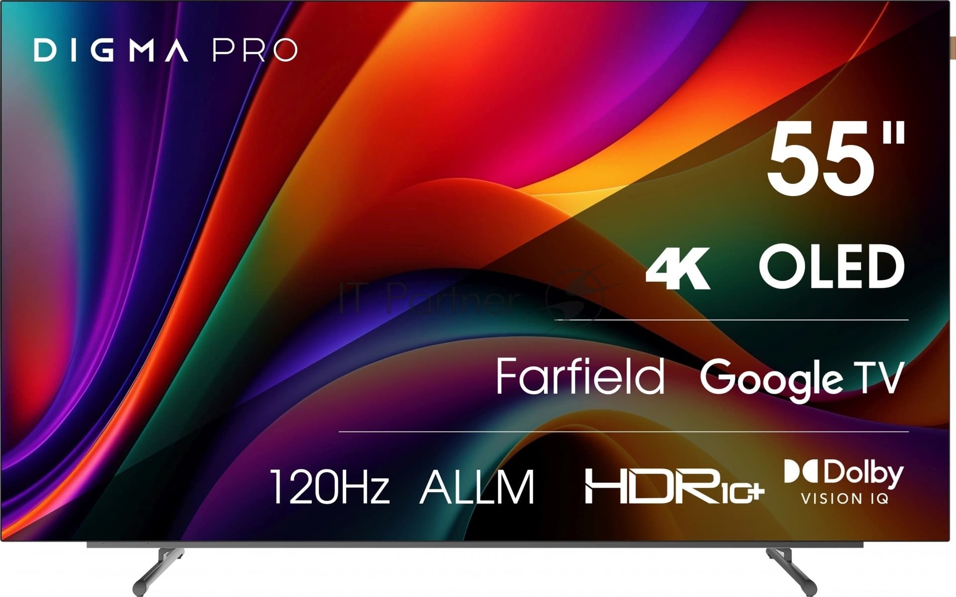 Digma Телевизор Digma 55" Pro 55M черный/серебристый OLED 4K UHD 120Hz Google TV