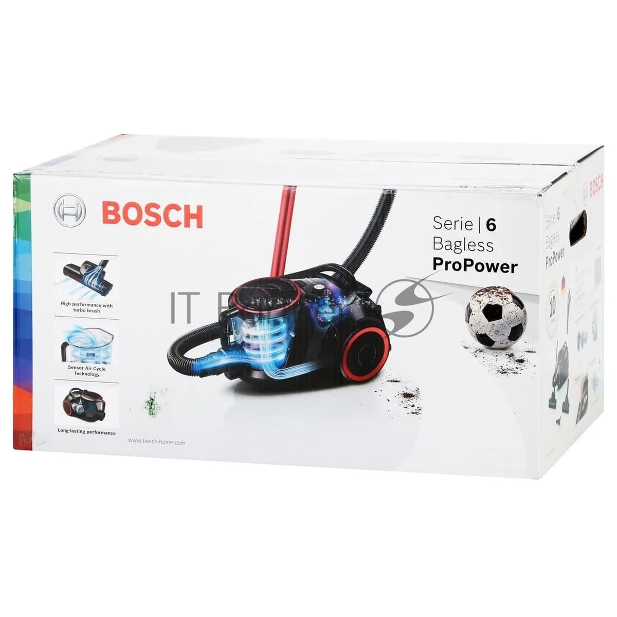 BOSCH Bosch Пылесос Bosch BGS41POW1 черный/красный, 350/700 Вт