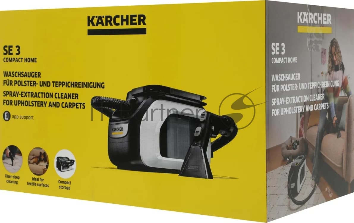 KARCHER Karcher Пылесос моющий Karcher SE 3 черный/белый, 200/500 Вт