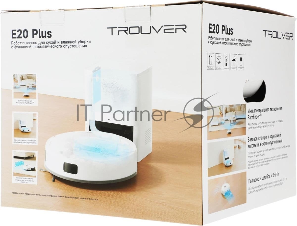 DREAME Dreame Робот-пылесос Dreame Trouver E20 Plus белый, 3200 мАч Li-Ion