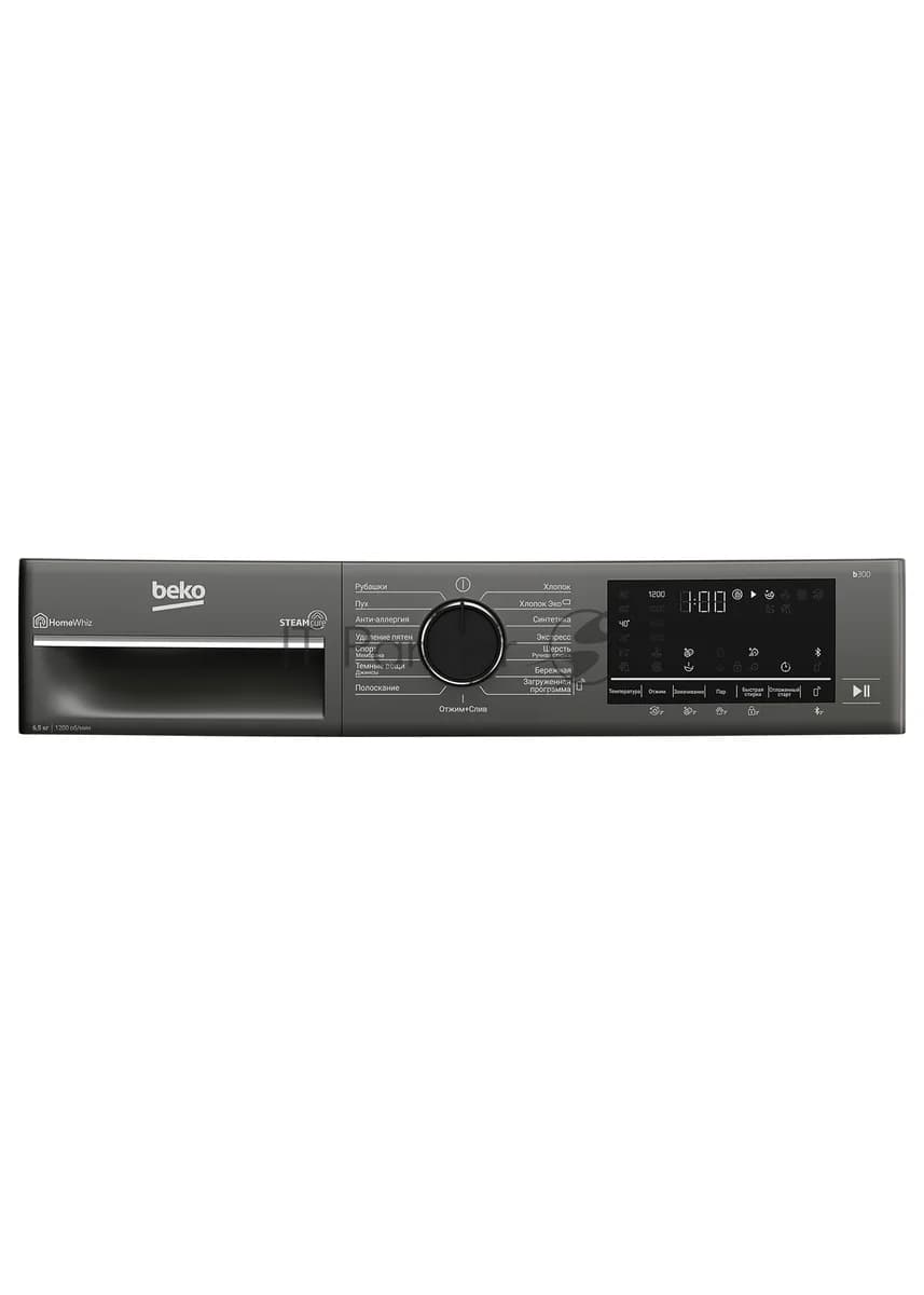 BEKO Beko Стиральная машина Beko B3WFR56H2A черный, загрузка фронтальная 6