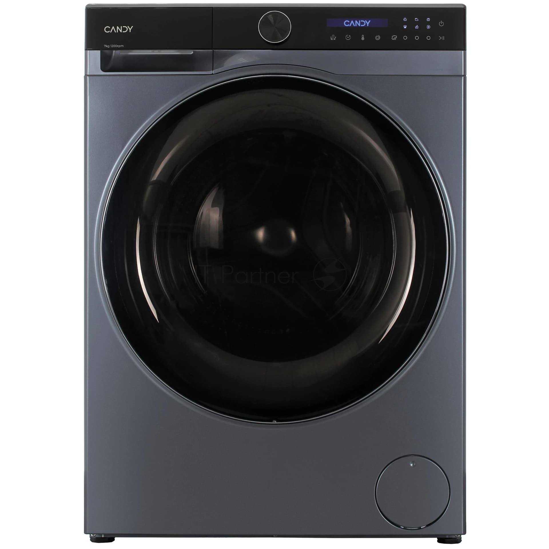 CANDY Стиральная машина Candy C37W4 27MBBR-07 серый, загрузка фронтальная 7 кг, 1200 об/мин, класс A+++