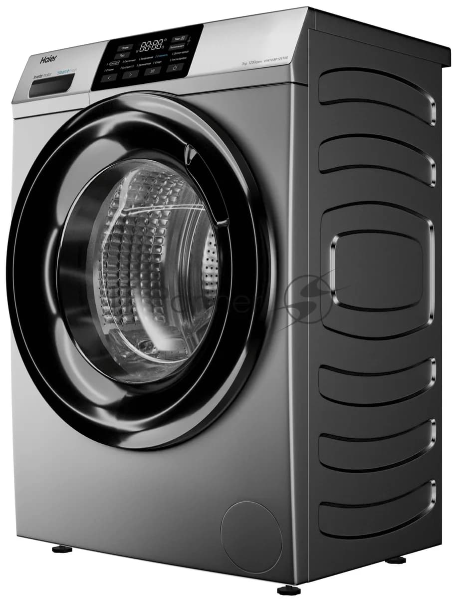 Haier Стиральная машина Haier HW70-BP12919S серебристая, загрузка фронтальная 7кг, 1200 об/мин