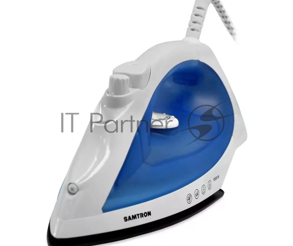 SAMTRON Утюг Samtron HG-5023B белый/синий, 1800 Вт, 20 г/мин, 80 г/мин, 160 мл