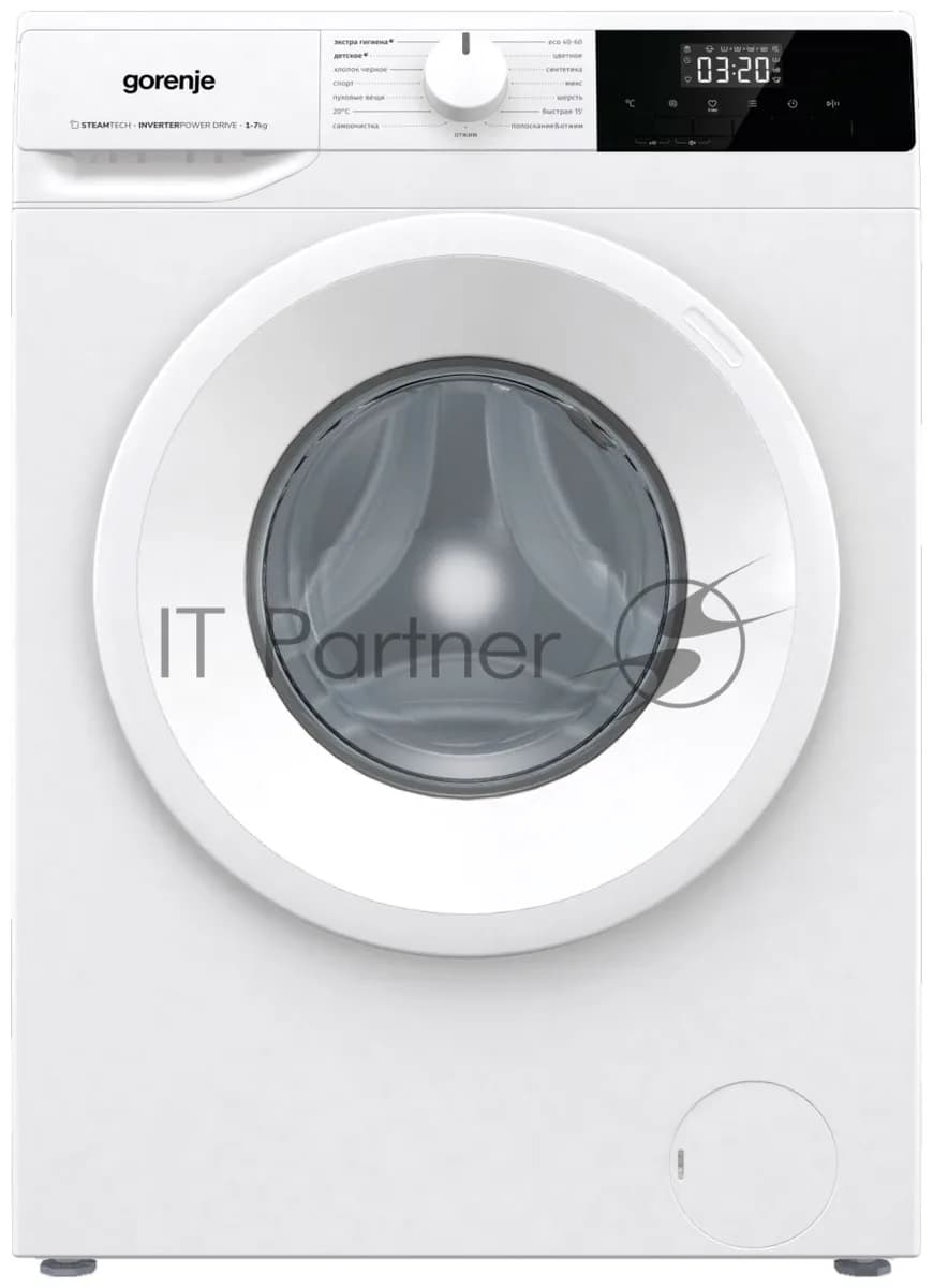 Gorenje Стиральная машина GORENJE W2NHPI72SCSIRV + бак белый загрузка фронтальная 7 кг, 1200 об/мин