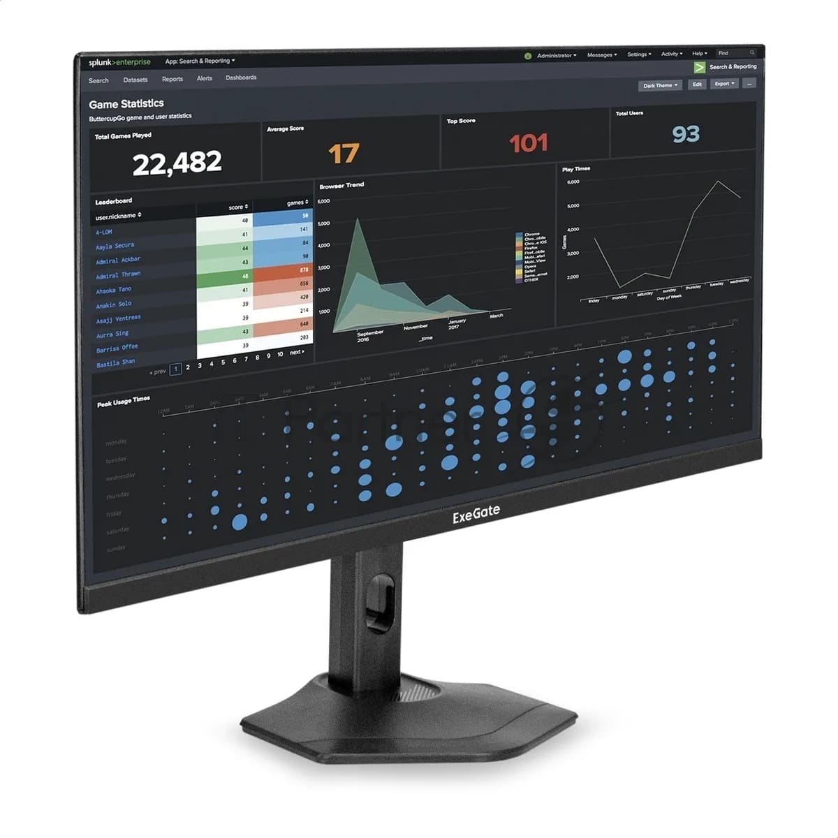 EXEGATE Exegate Монитор 27" ExeGate SuperView EH2700TA IPS 1920x1080, 100 Гц