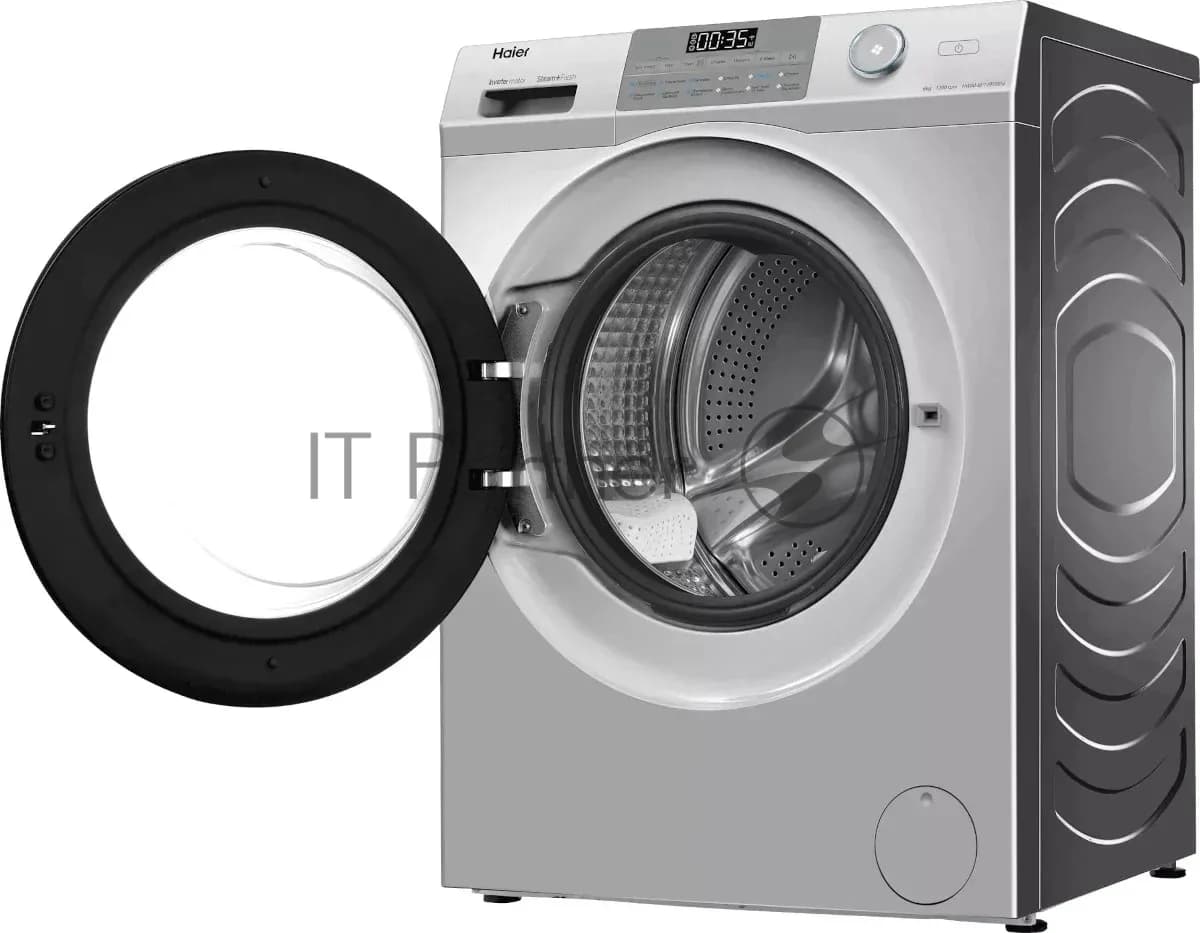 Haier Стиральная машина Haier HW60-BP12959BSE серебристый, загрузка фронтальная 6 кг, 1200 об/мин