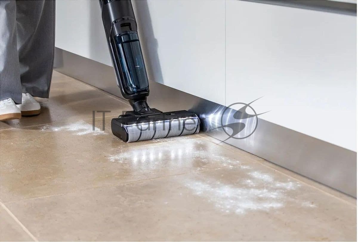 TEFAL Tefal Пылесос вертикальный моющий Tefal X-Clean 5 GF5555F0 серый/черный, от аккумулятора