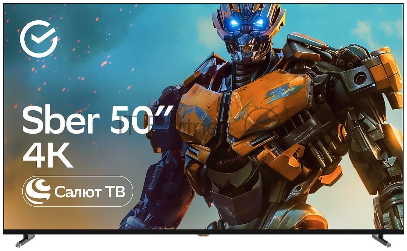 SBER Телевизор Sber 50" SDX-50UQ6032 темно-серый DLED UHD Smart TV SBER