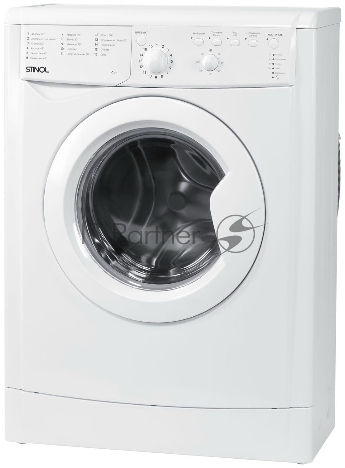 Stinol Стиральная машина Stinol WSTU 408 B белый, загрузка фронтальная 4 кг, 800 об/мин, класс A