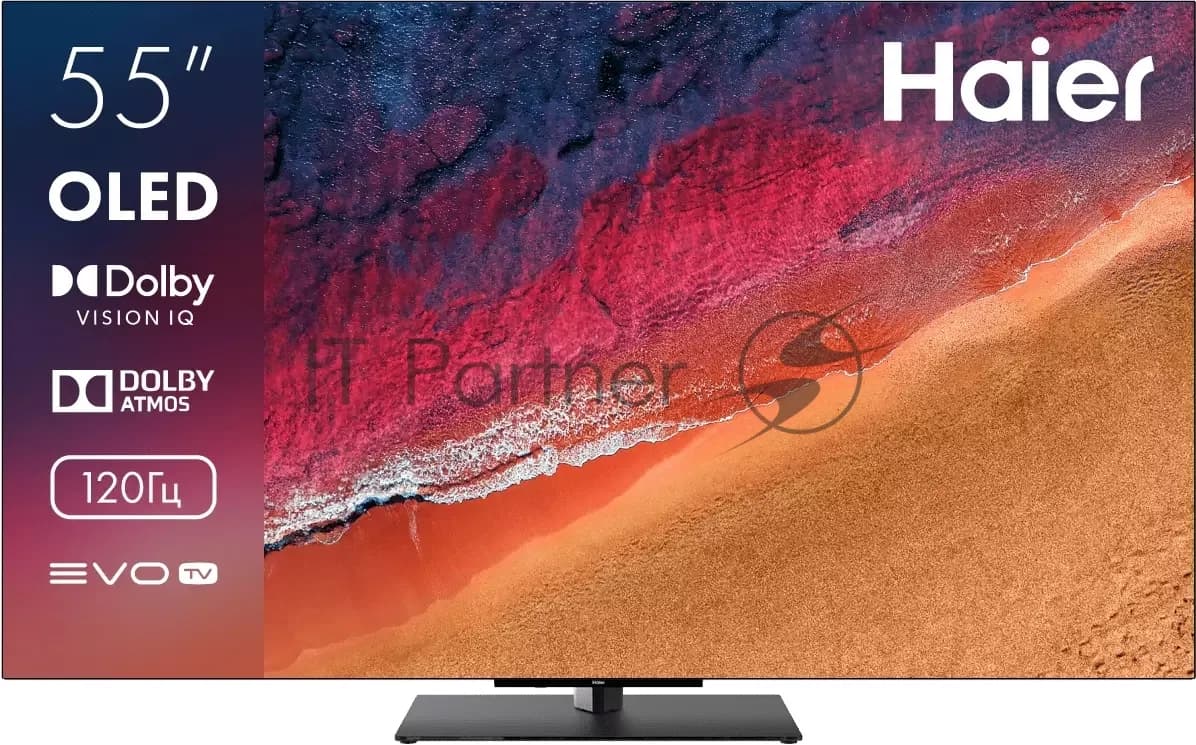 Haier Телевизор Haier 55" DH1VMPD02RU S9 Pro черный OLED 4K UHD 120Hz Smart TV Android 11.0 3GB/32GB
