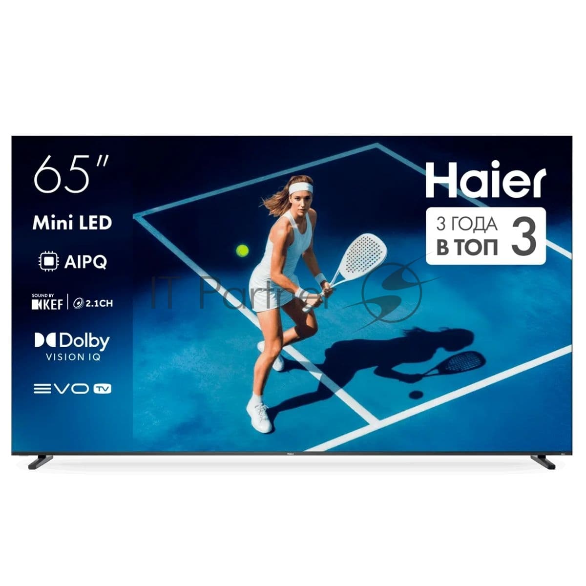 Haier Телевизор Haier 65" DH1ZW4E00RU черный MiniLED 4K UHD 144Hz Smart TV Google TV 4GB/32GB