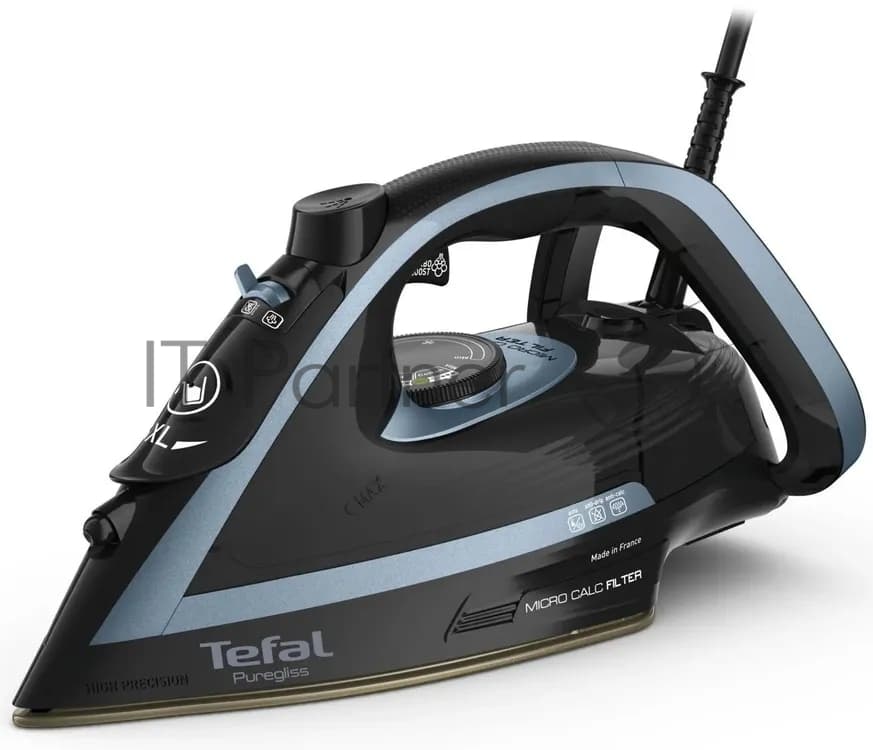 Tefal Утюг Tefal FV8R67F1 синий/черный, 3000 Вт, 50 г/мин, 280 г/мин, 270 мл