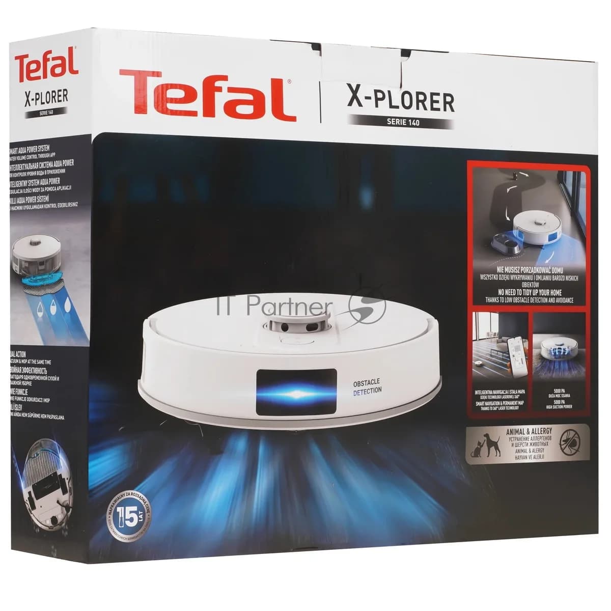 TEFAL Tefal Робот-пылесос Tefal X-PLORER Serie 140 RG9177WH белый, 5000 мА·ч Li-Ion