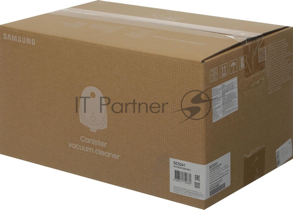 SAMSUNG Samsung Пылесос Samsung VCC5241S3K/XEV черный/серый, 410/1800 Вт