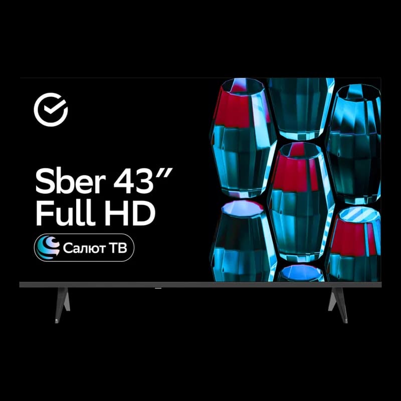 Телевизор 43" Умный SBER SDX-43F2139, FHD, Салют ТВ голосовое управление