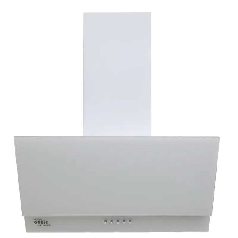 Вытяжка наклонная OASIS NC-60W (312) белый, стекло,700 м³/ч