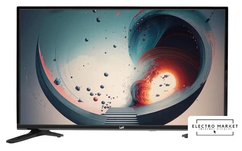 Телевизор 32" LEFF 32H 690 T, HD, ЧЕРНЫЙ, Голос.упр, Салют ТВ