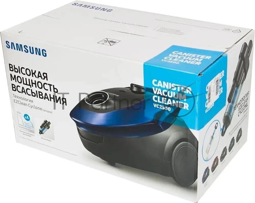 SAMSUNG Samsung Пылесос Samsung VC20M257AWR красный, 460/2000 Вт