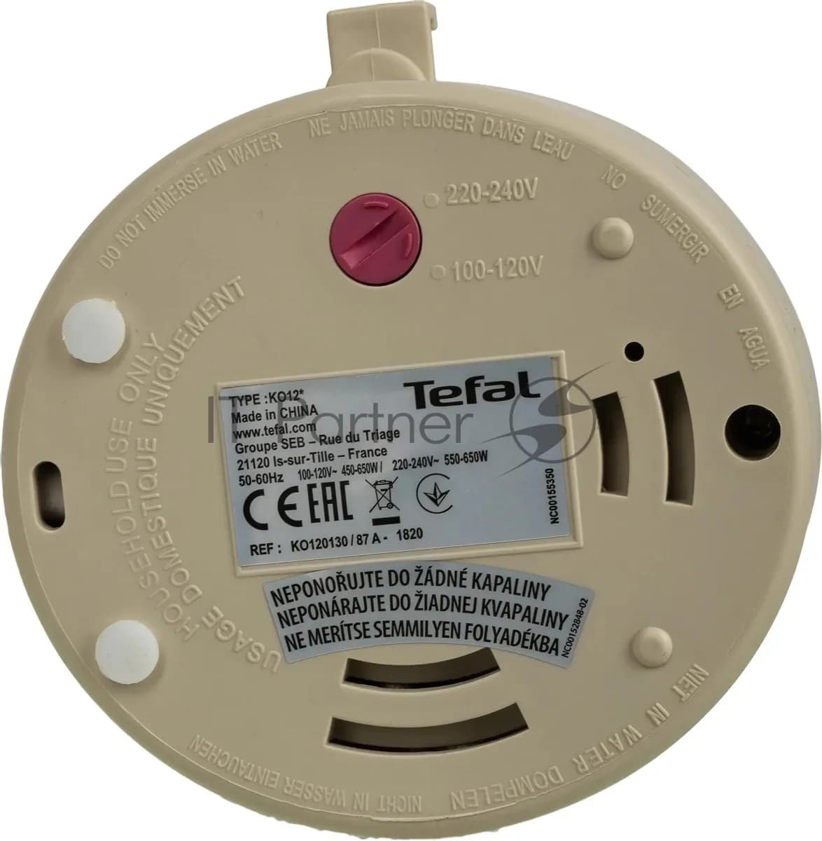 TEFAL Tefal Электрочайник Tefal KO120130 белый/бежевый, 0
