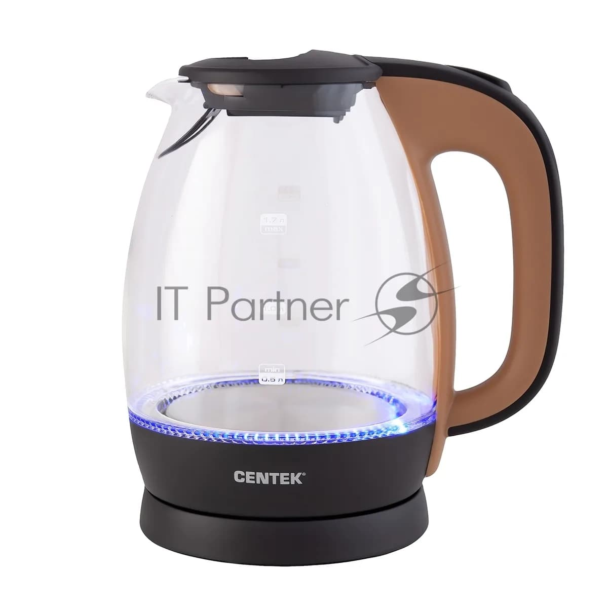 CENTEK CENTEK Чайник электрический Centek CT-0056 кофейно-бежевый, 1