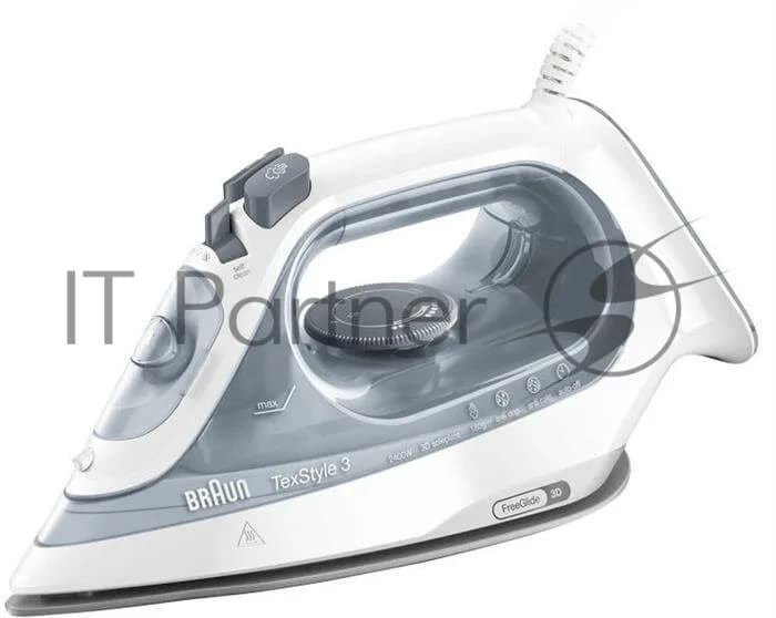 Braun Утюг Braun SI 3054 GY серый/белый, 2400 Вт, 45 г/мин, 180 г/мин, 270 мл