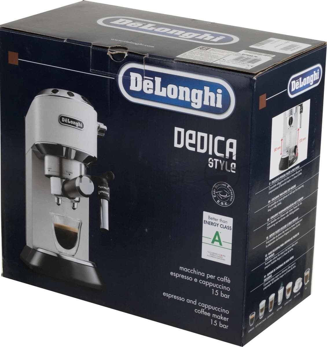 DELONGHI DeLonghi Кофеварка эспрессо DeLonghi EC685.W белый