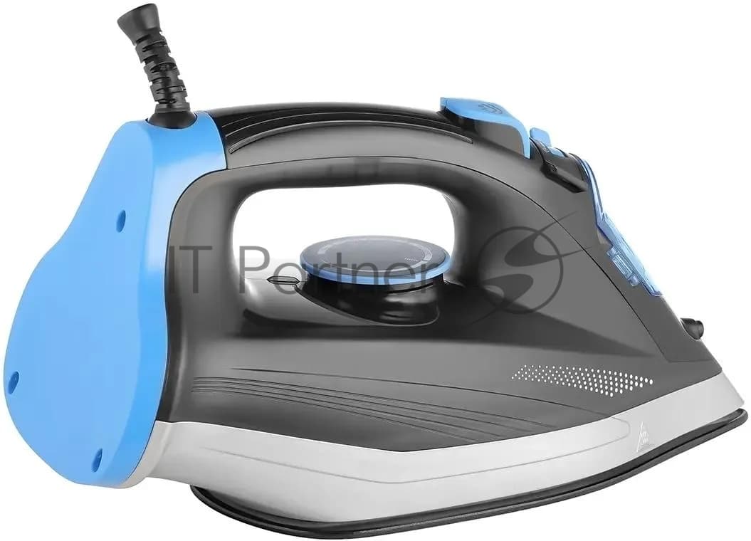 CENTEK Утюг Centek CT-2315 черный/голубой, 2700 Вт, 35 г/мин, 135 г/мин, 320 мл