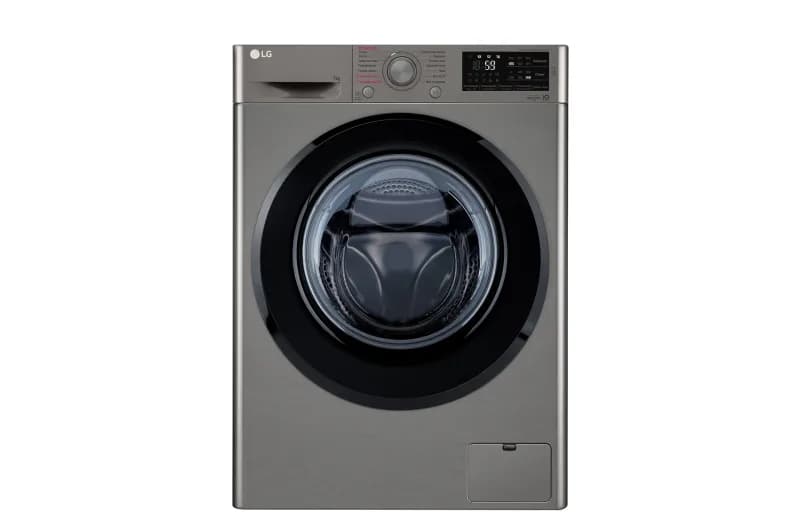Стиральная машина LG F-2 M 5 HS6S темно-серебристая,7кг,1200об,черный люк,с дисплеем,дозагрузка бел