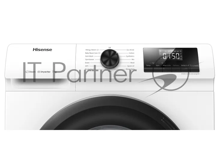 Стиральная машина Hisense WFQP7012VM, фронтальная загрузка, белый — фото 4