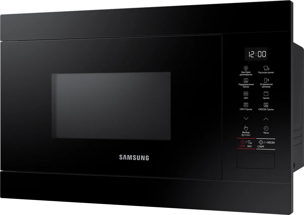 Встраиваемая микроволновая печь Samsung MG22M8054AK, чёрный — фото 2