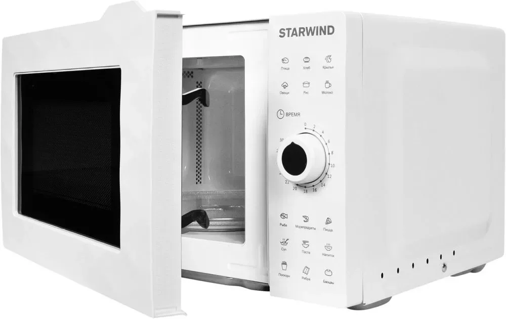 Микроволновая печь Starwind SWM6420, соло, белый — фото 4