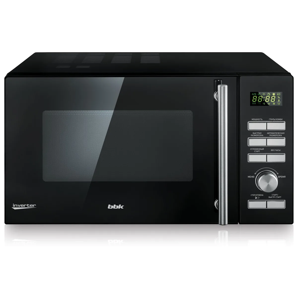 Микроволновая печь BBK 25MWI-939T/B, с грилем, чёрный